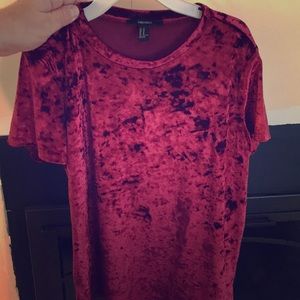Forever 21 velvet tee